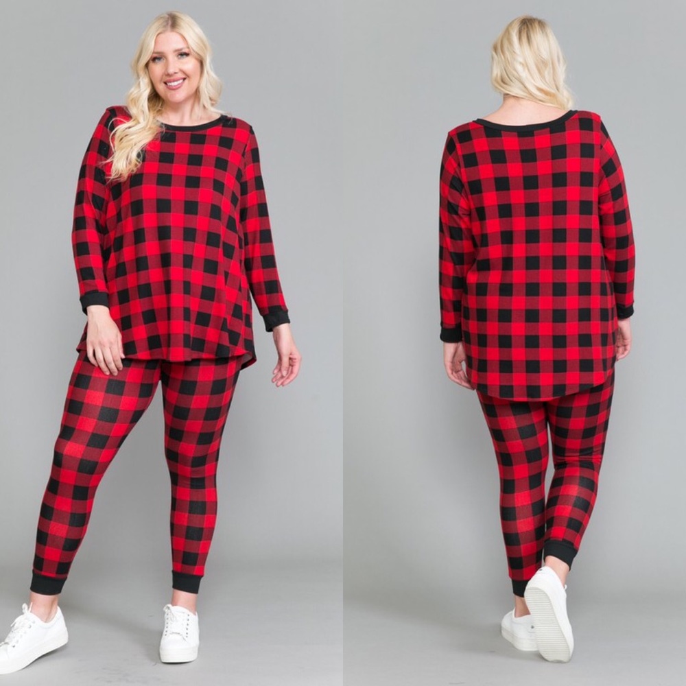Buffalo Plaid Lounge Set- 6X
